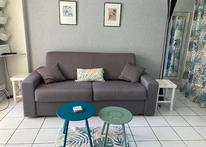 Studio à 300m de la plage, parc, piscine, terrasse